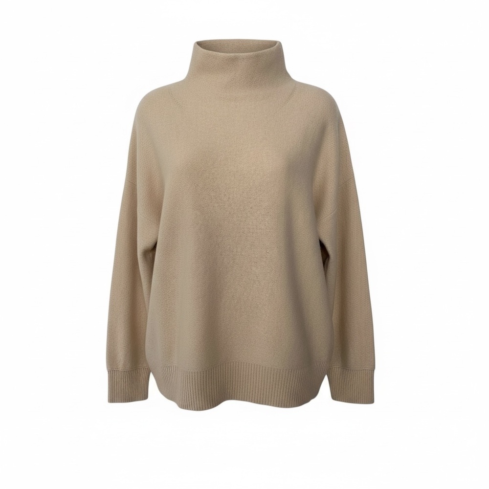 Tahari 100% Cashmere Funnel Neck Sweater, Medium